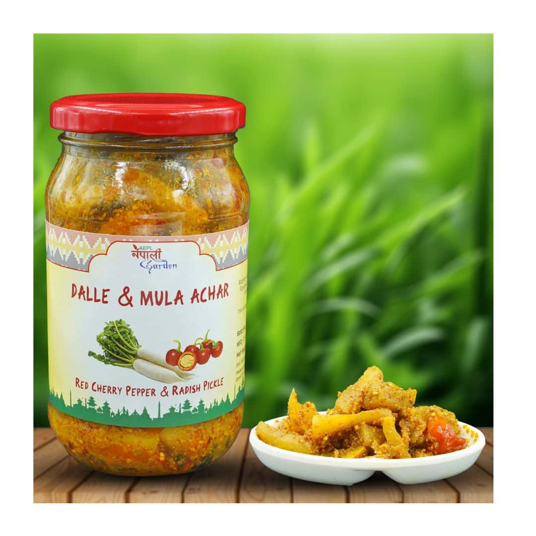 NG Red Cherry Pepper & Radish Pickle - Dalle Mula Achar 350gm