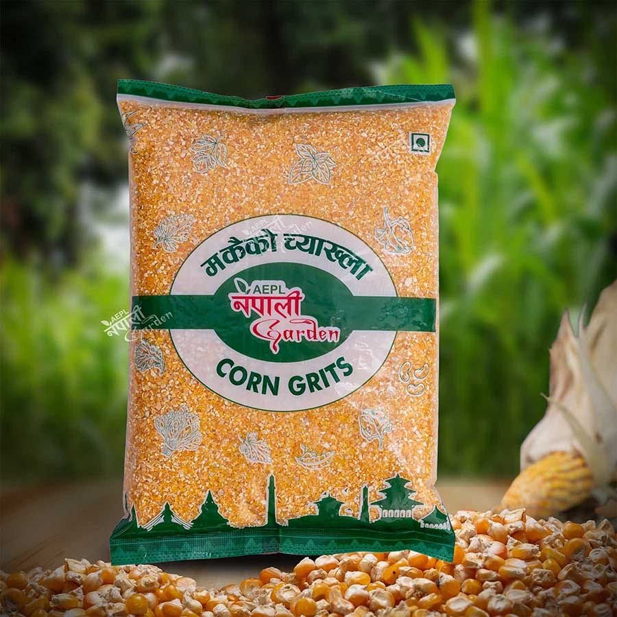 NG Corn Grits - Yellow - Makai Chyakhla 1000gm 1