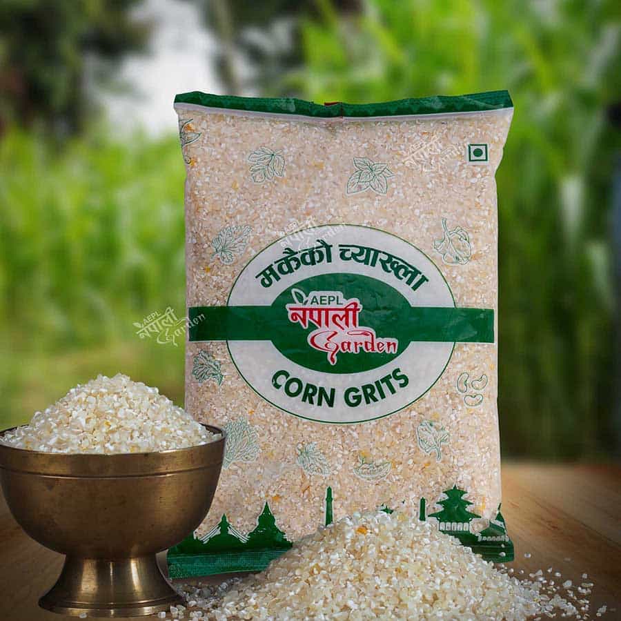NG Corn Grits - White - Makai Chyakhla 1000gm 1