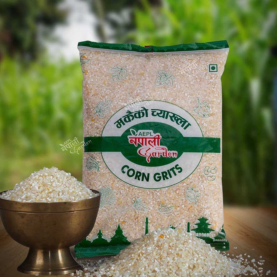 NG Corn Grits - White - Makai Chyakhla 1000gm 1