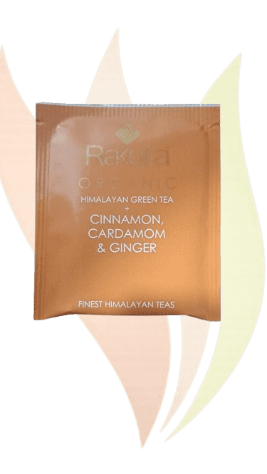 Organic Green Tea + Cinnamon, Ginger, and Cardamom 100 TB Envelope 1