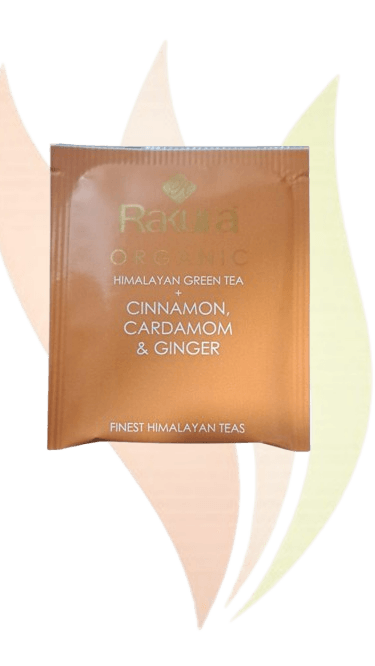 Organic Green Tea + Cinnamon, Ginger, and Cardamom 100 TB Envelope 1