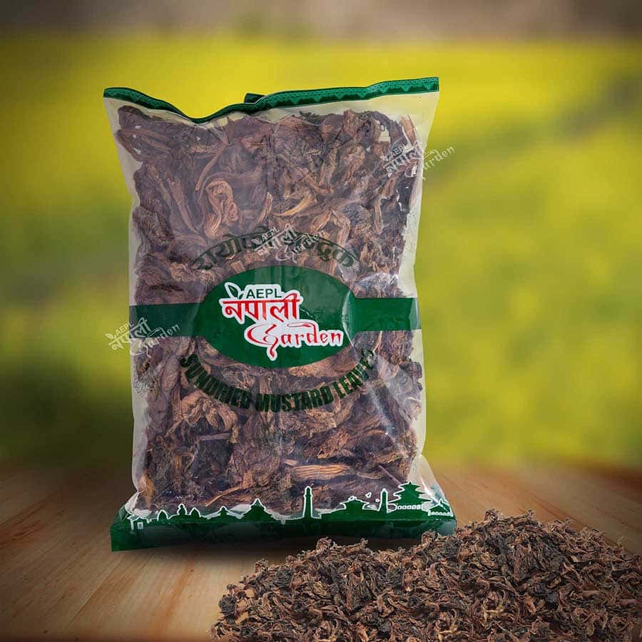 NG Sundried Mustard Leaves - Rayo Gundruk 200gm