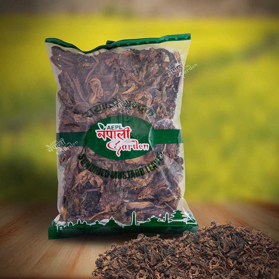 NG Sundried Mustard Leaves - Rayo Gundruk 200gm 1