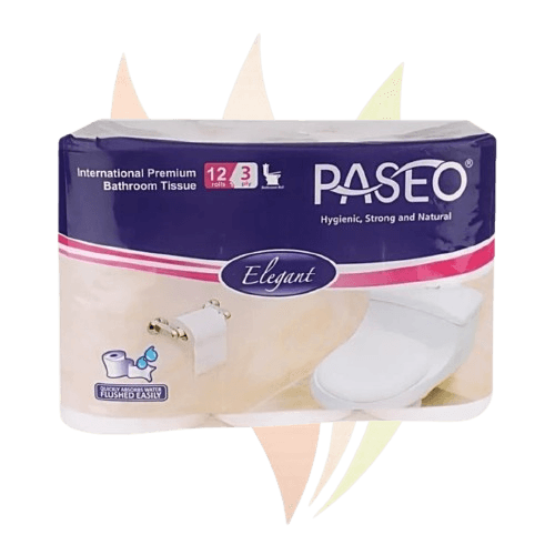 Paseo Elegant Toilet Roll 12pcs