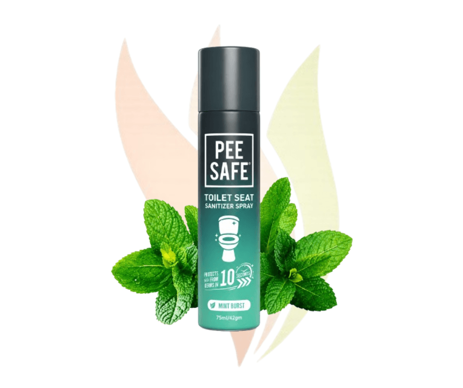 Pee Safe Toilet Seat Sanitizer Spray(Mint) 75ml 1