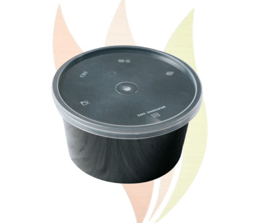 Black Plastic Bowl-500ml (50pcs in pack)