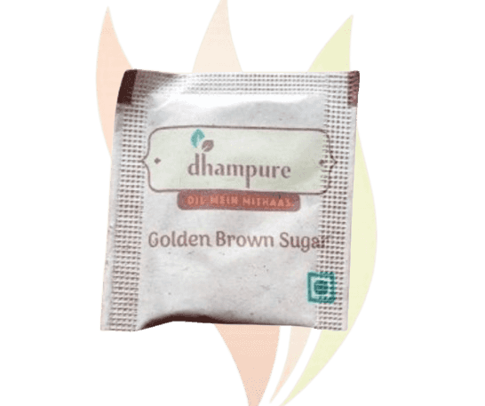 Dhampure Golden Brown Sugar Sachet, 5 gm (Pack of 200) 1