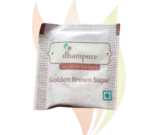 Dhampure Golden Brown Sugar Sachet, 5 gm (Pack of 200)