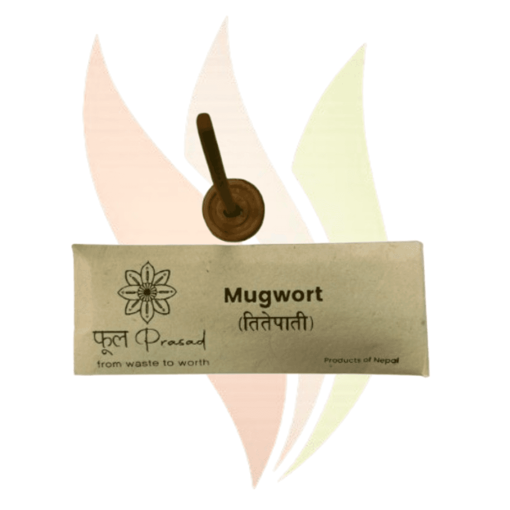 Titepati Mugwort Tibetan Incense 10 pcs with Complimentary Stand