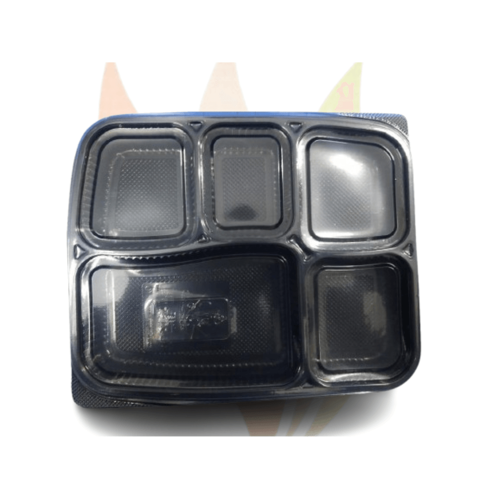 5 Compartment Plastic Box (25pcs in pack)