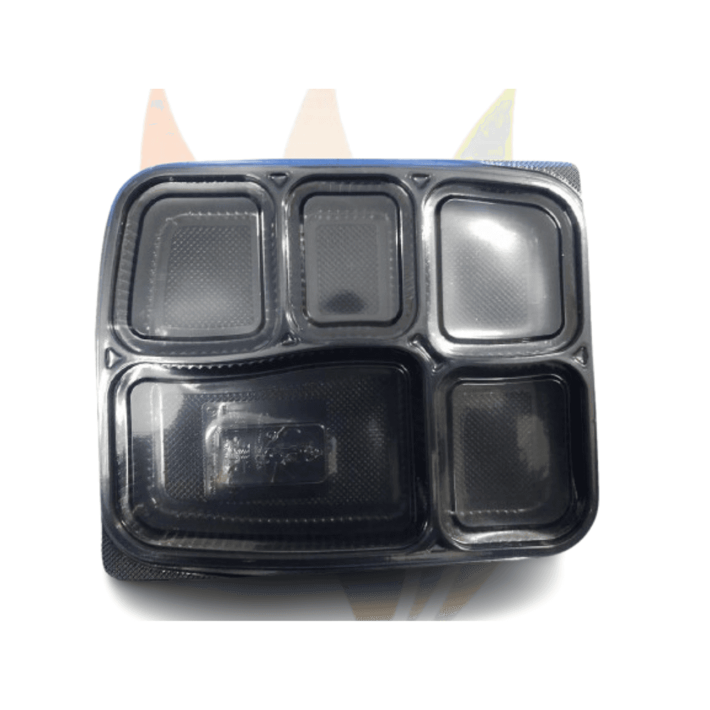 5 Compartment Plastic Box (25pcs in pack)