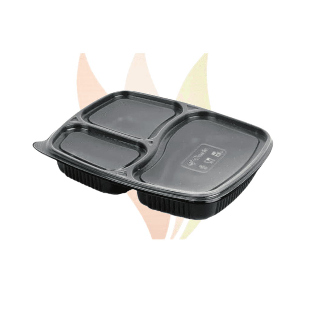 3 Compartment Plastic Box (25pcs in pack)