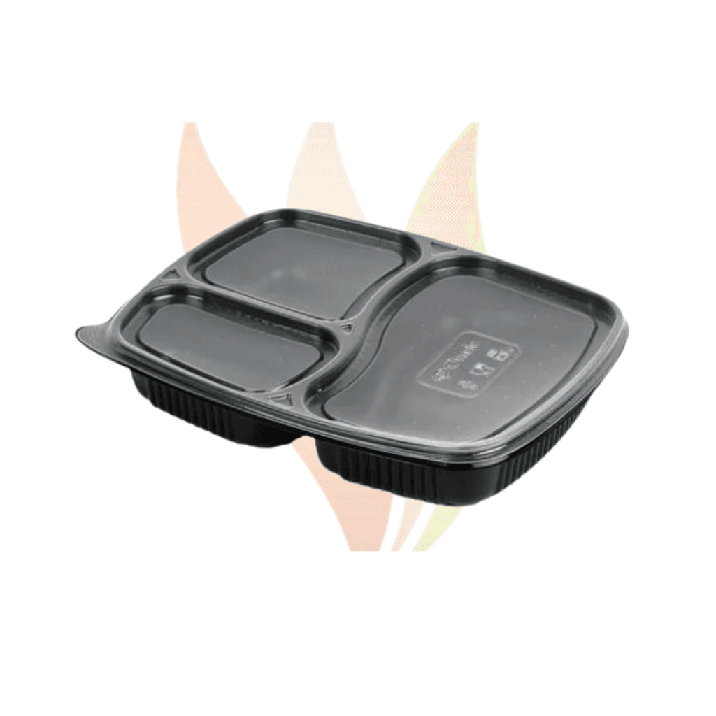 3 Compartment Plastic Box (25pcs in pack) 1