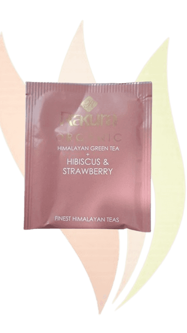 Organic Green Tea + Hibiscus and Strawberry 100 TB Envelope