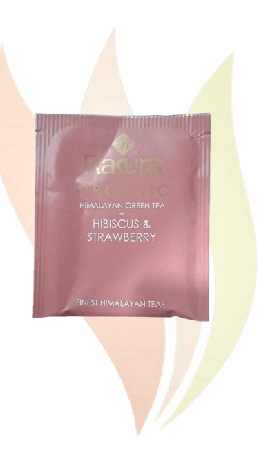 Organic Green Tea + Hibiscus and Strawberry 100 TB Envelope