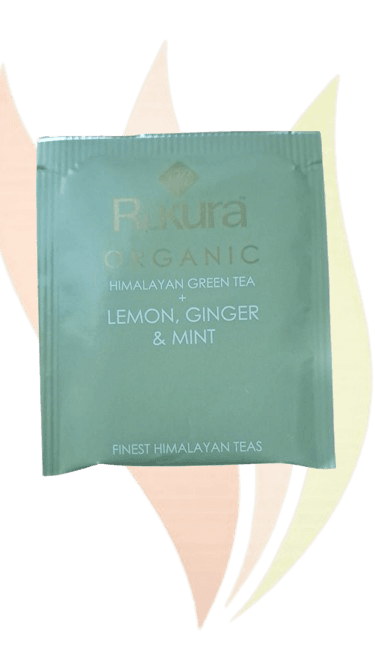 Organic Green Tea + Lemon, Ginger and Mint 100 TB Envelope 1