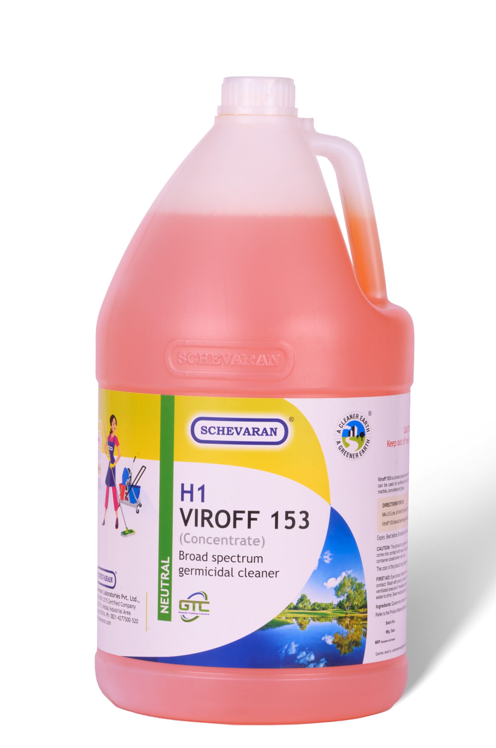 Schevaran Viroff 153 Concentrated  Floor & Wall Cleaner 5000ml