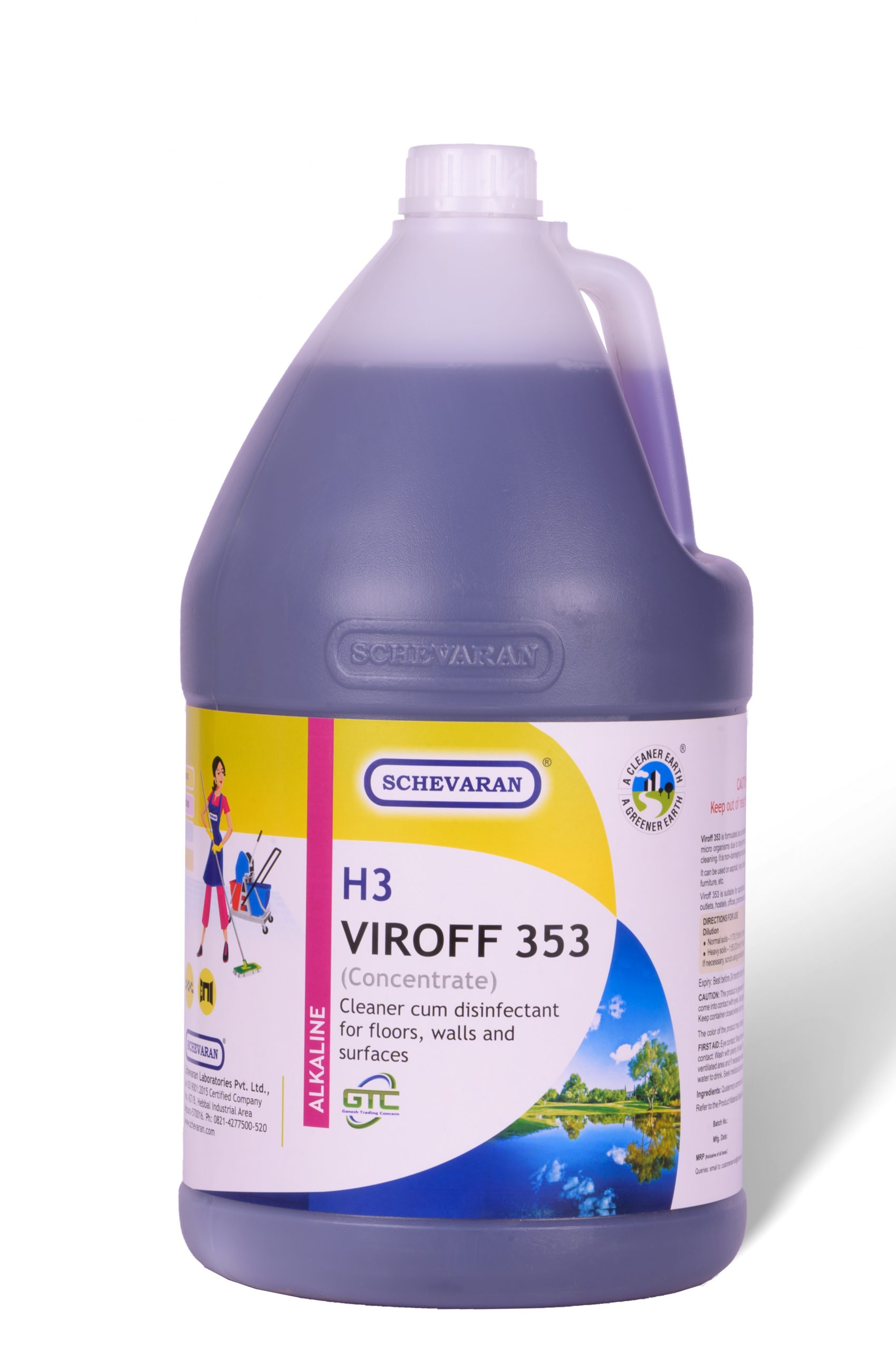 Schevaran Viroff 353 Concentrated Floor & Wall Cleaner 5000 ml